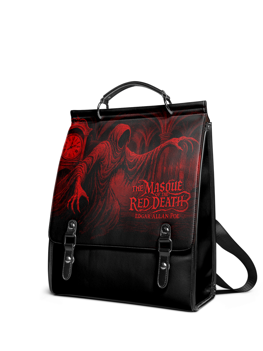 "The Masque Of The Red Death" Leather Backpack