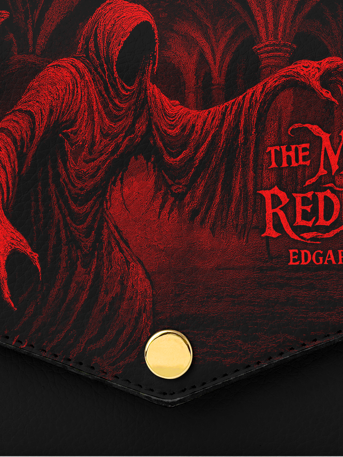 "The Masque Of The Red Death" Envelope Chain Crossbody Bag