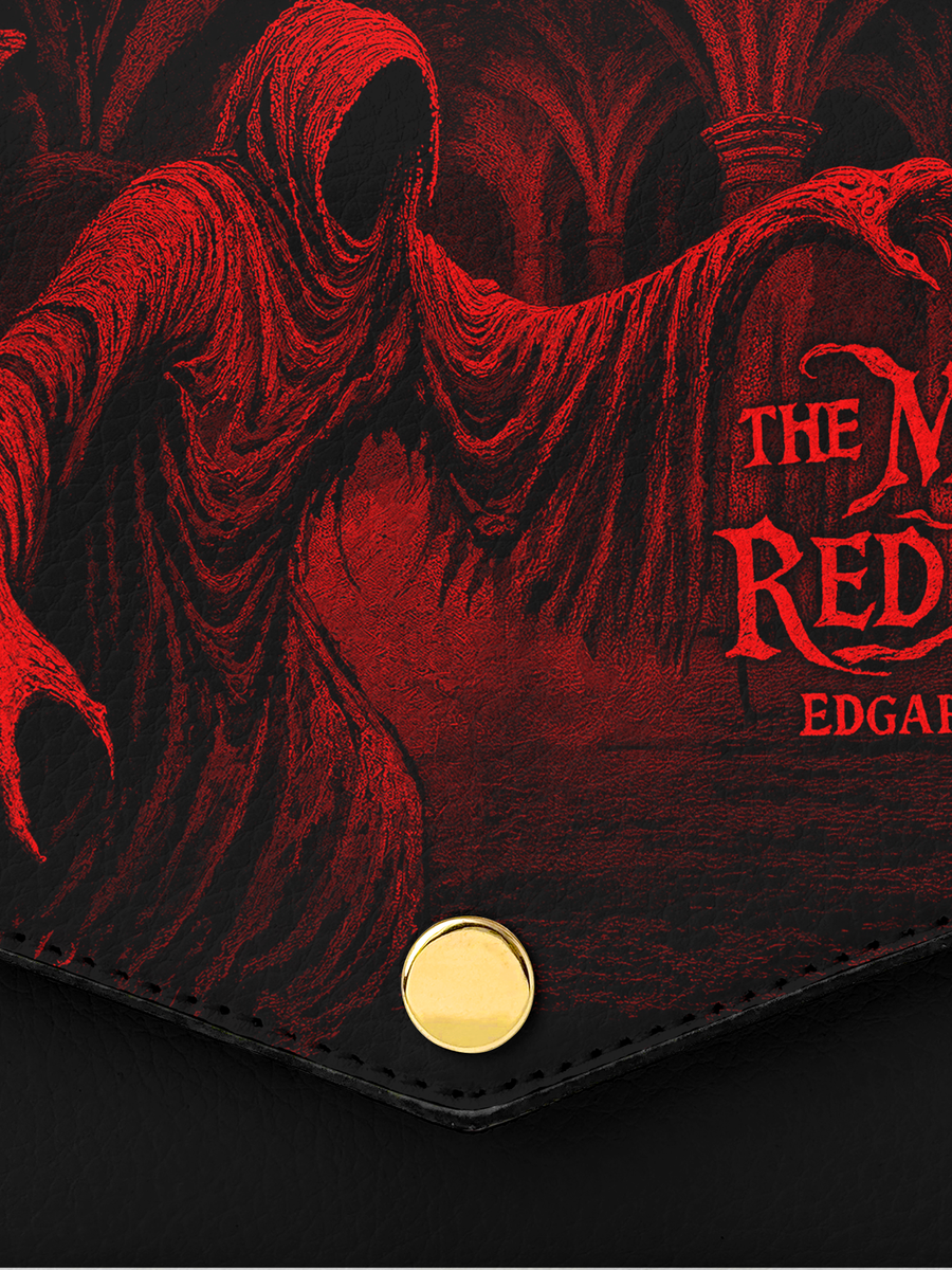 "The Masque Of The Red Death" Envelope Chain Crossbody Bag