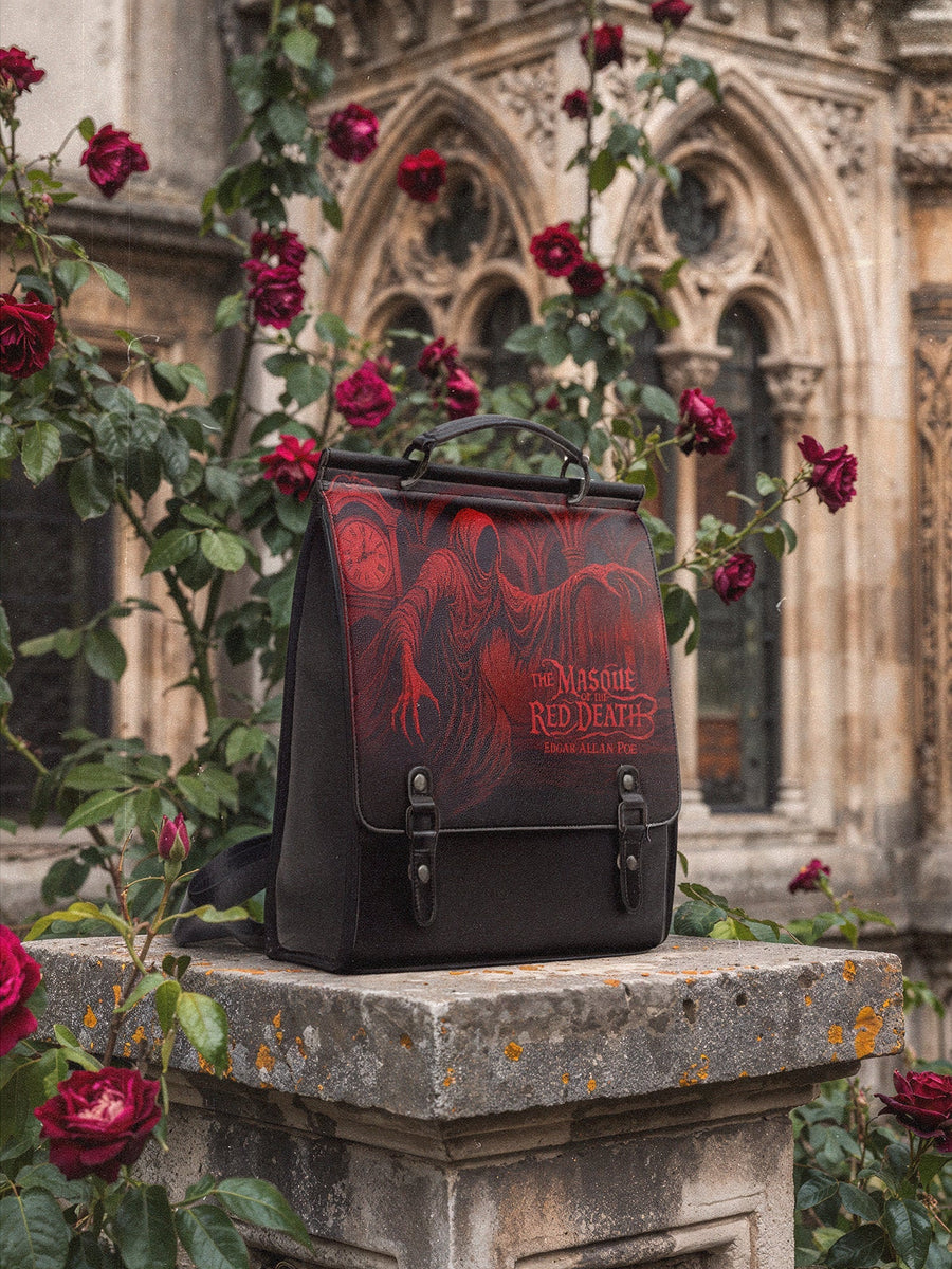 "The Masque Of The Red Death" Leather Backpack