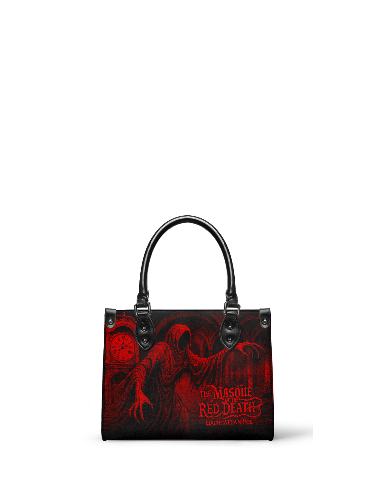 "The Masque Of The Red Death" - Black Interior - Small Leather Handbag