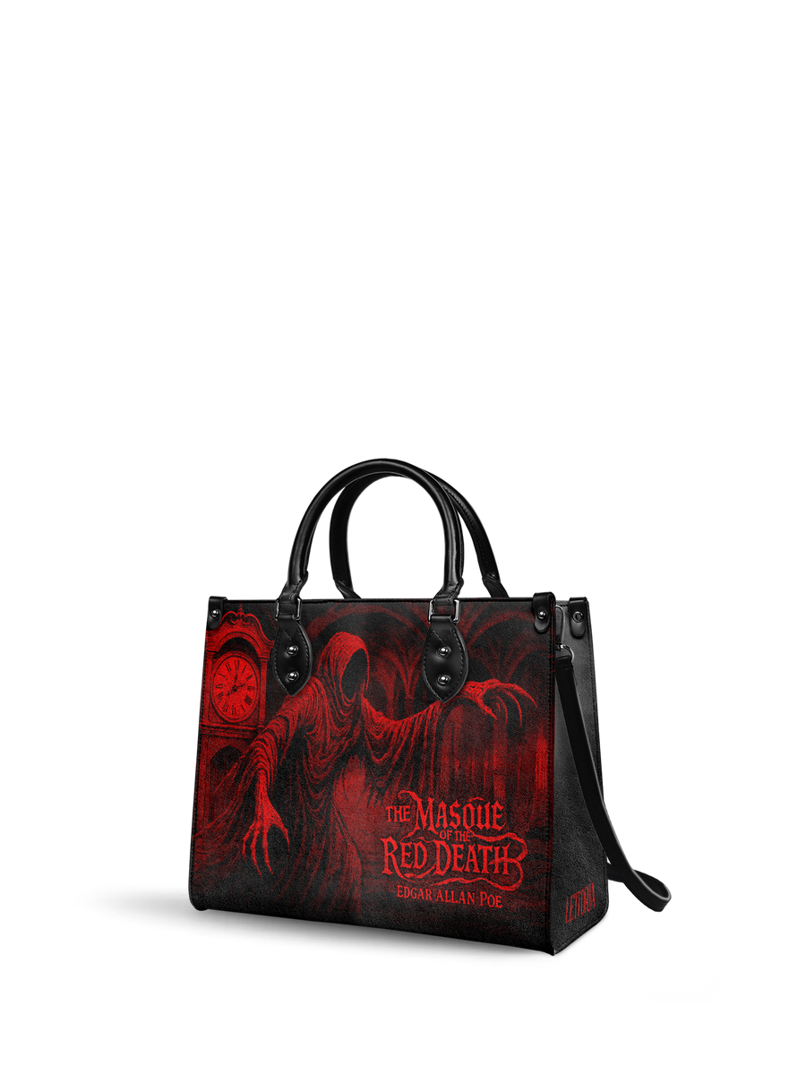 "The Masque Of The Red Death" - Black Interior - Leather Handbag