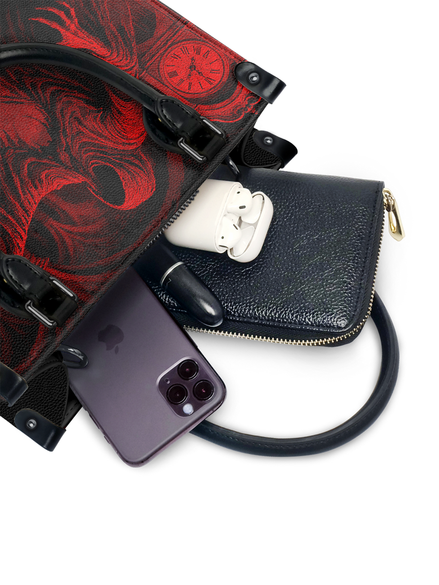 "The Masque Of The Red Death" - Black Interior - Small Leather Handbag