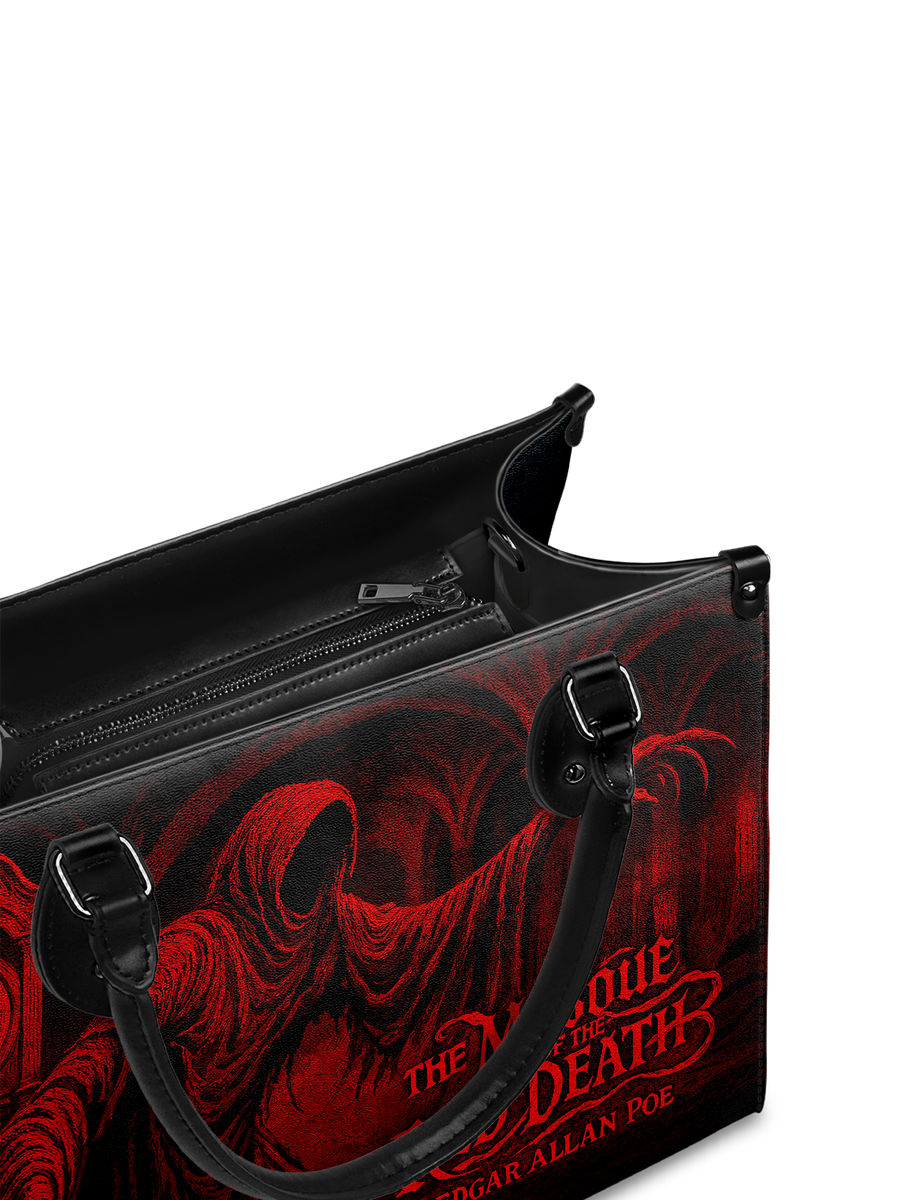 "The Masque Of The Red Death" - Black Interior - Leather Handbag