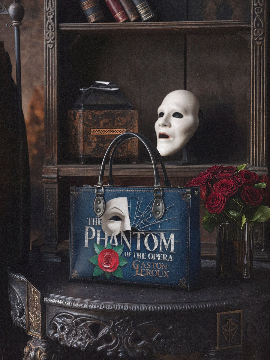 "The Phantom Of The Opera" - Black Interior - Leather Handbag