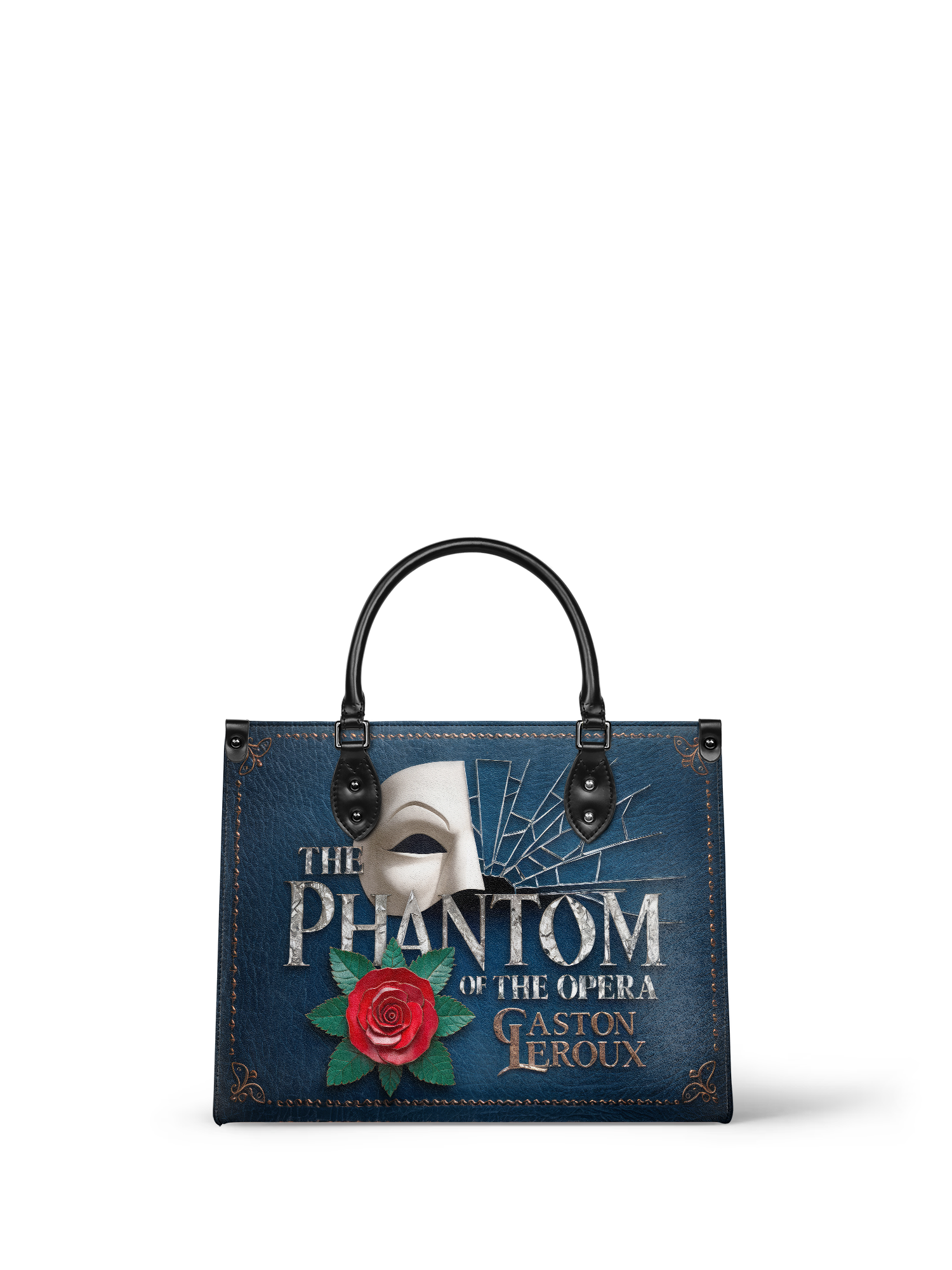 "The Phantom Of The Opera" - Black Interior - Leather Handbag