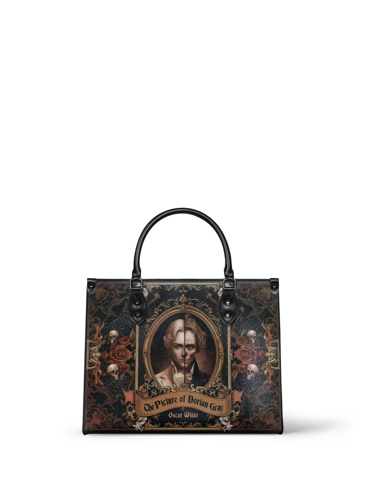"The Picture Of Dorian Gray" - Black Interior - Leather Handbag