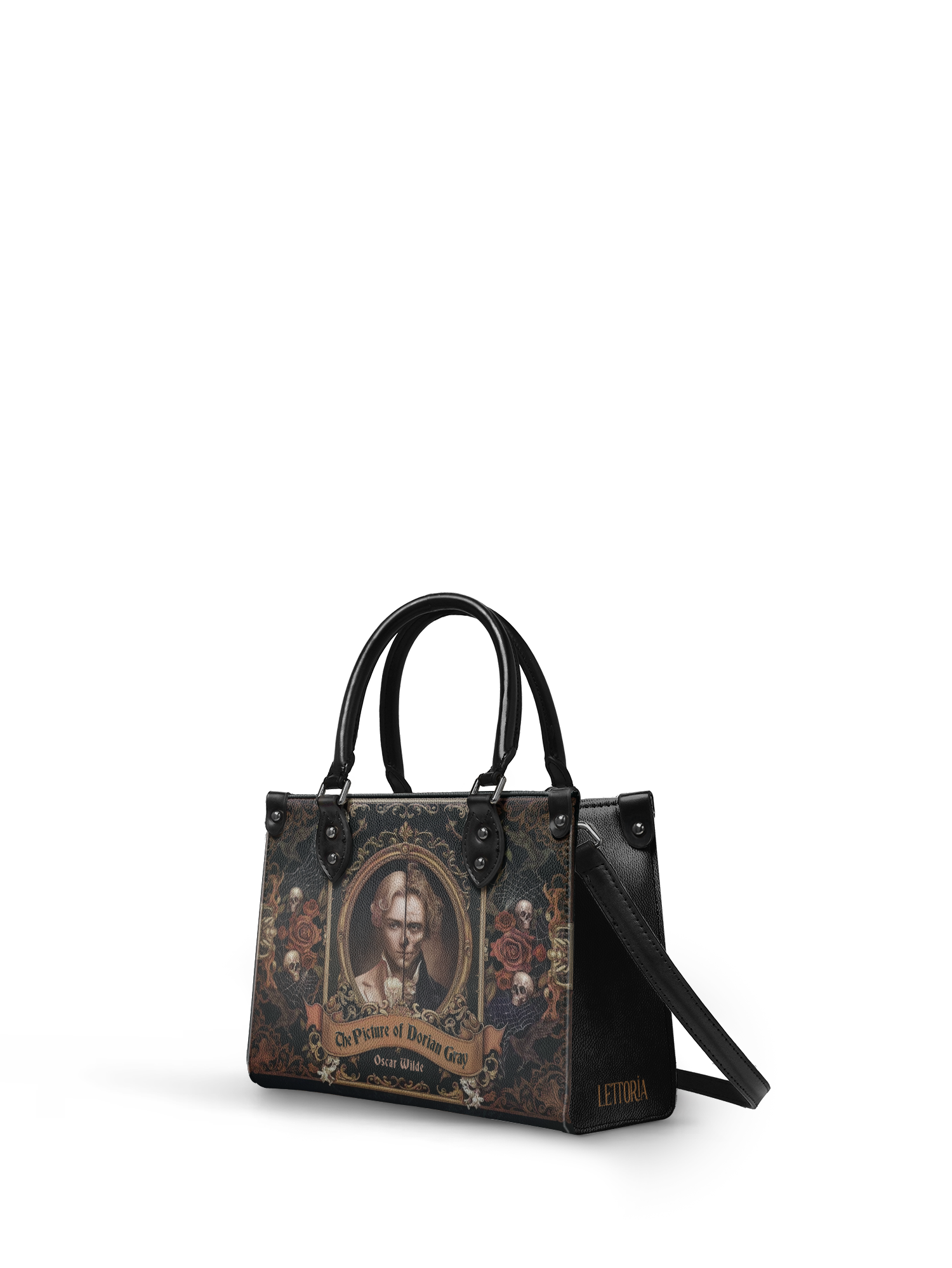 "The Picture Of Dorian Gray" - Black Interior - Small Leather Handbag