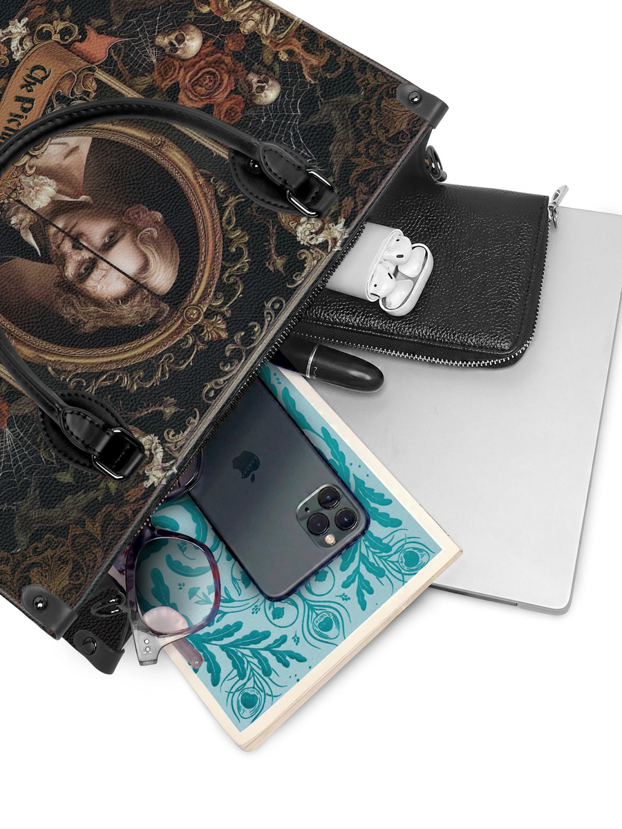 "The Picture Of Dorian Gray" - Black Interior - Leather Handbag