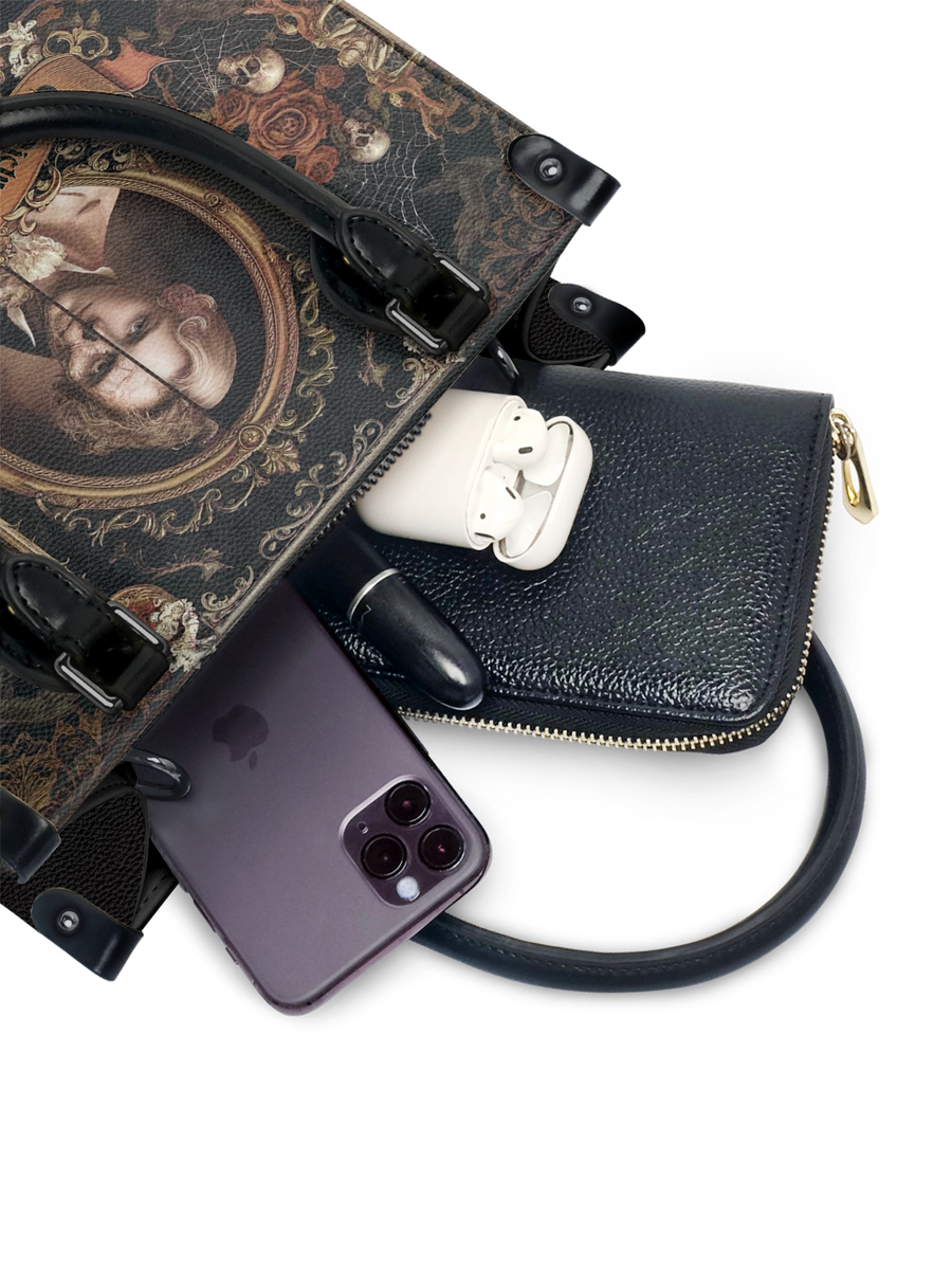 "The Picture Of Dorian Gray" - Black Interior - Small Leather Handbag