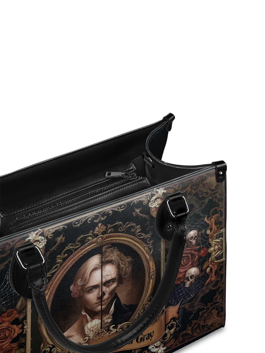 "The Picture Of Dorian Gray" - Black Interior - Leather Handbag
