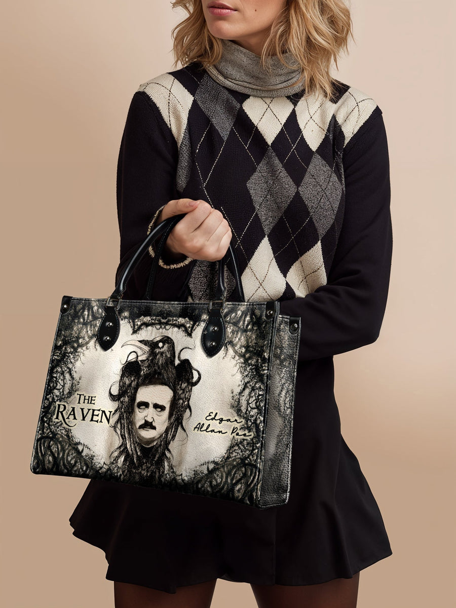 "The Raven" - Black Interior - Leather Handbag