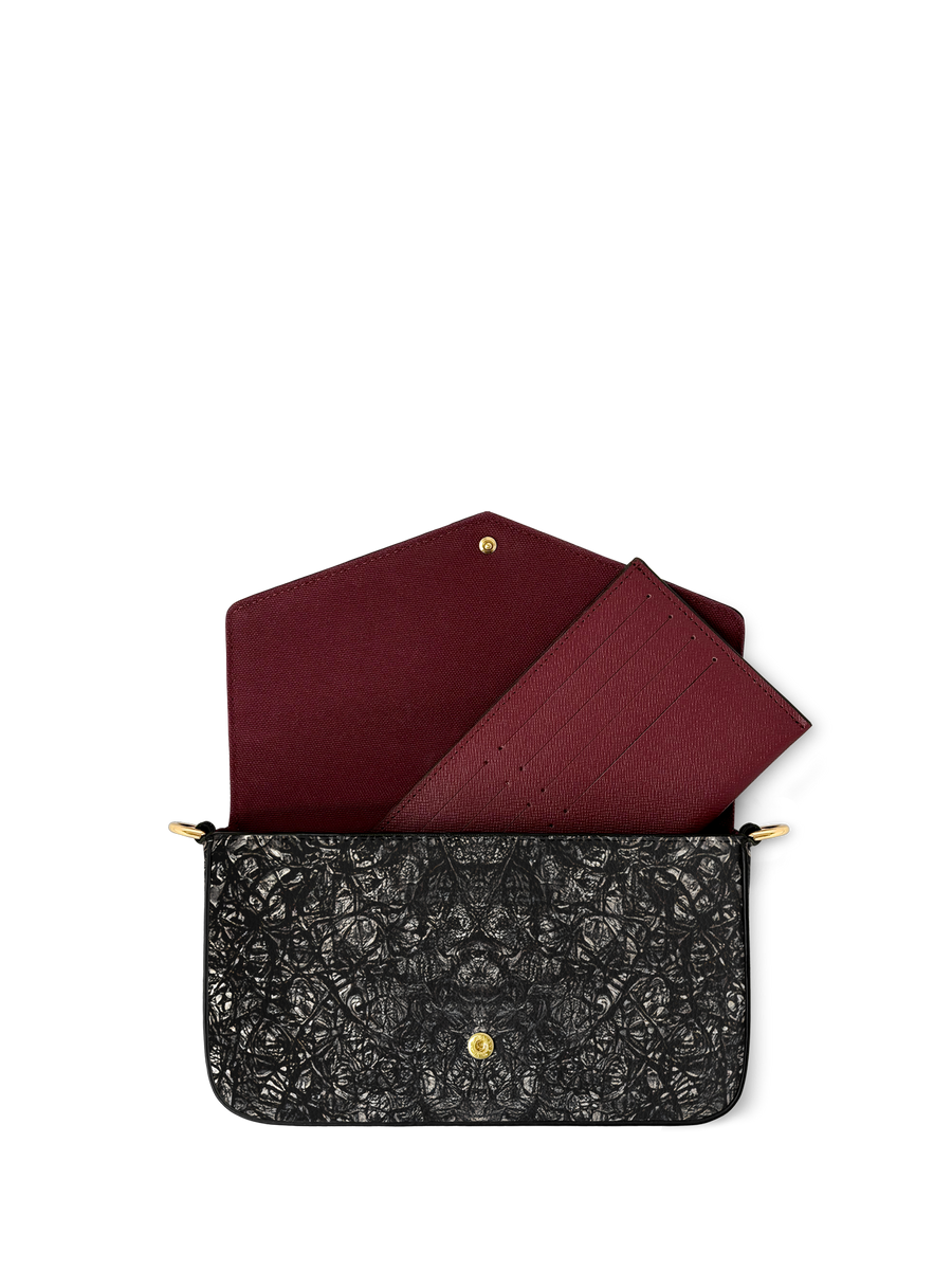 "The Raven" Envelope Chain Crossbody Bag