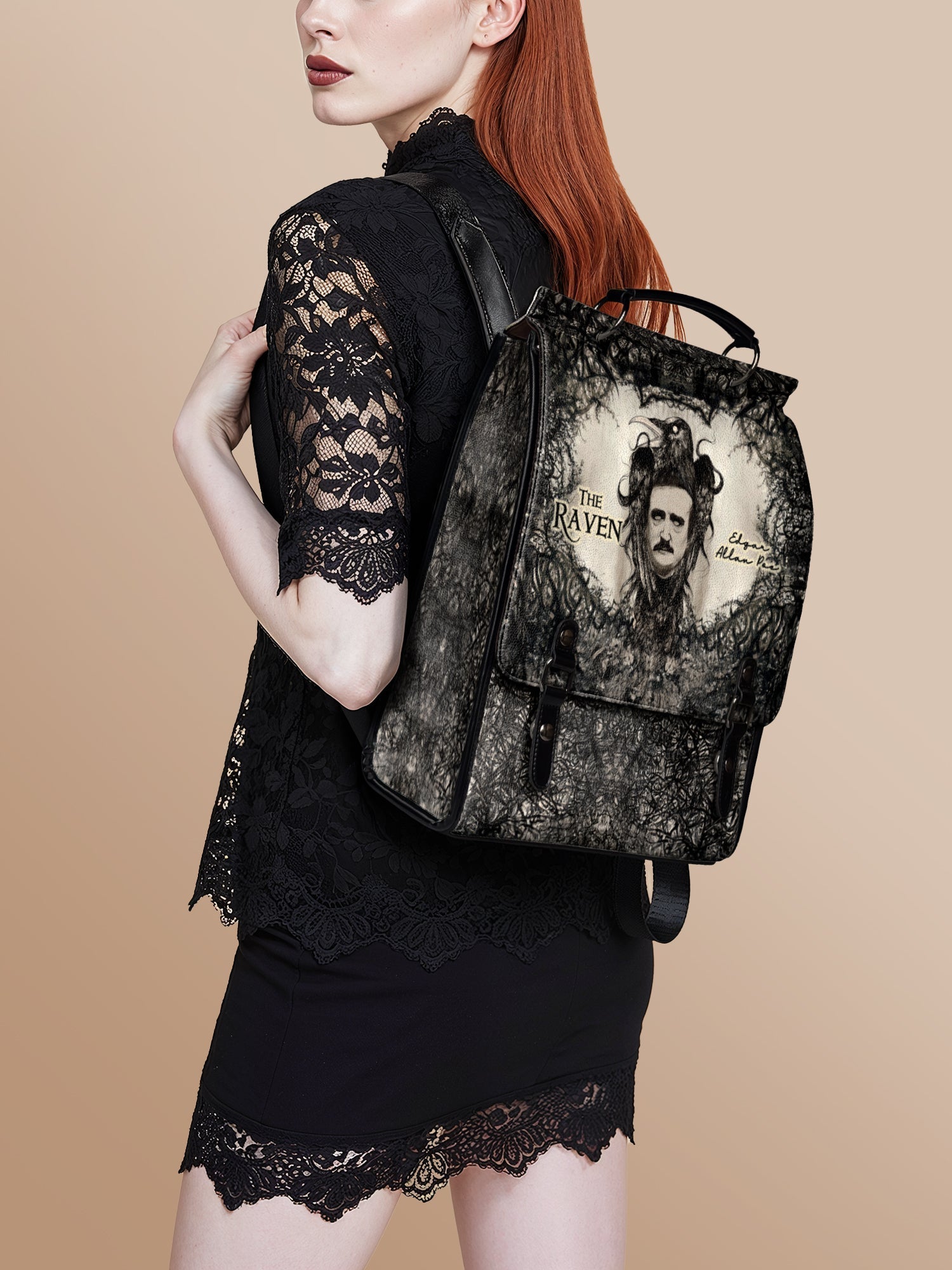 "The Raven" Leather Backpack