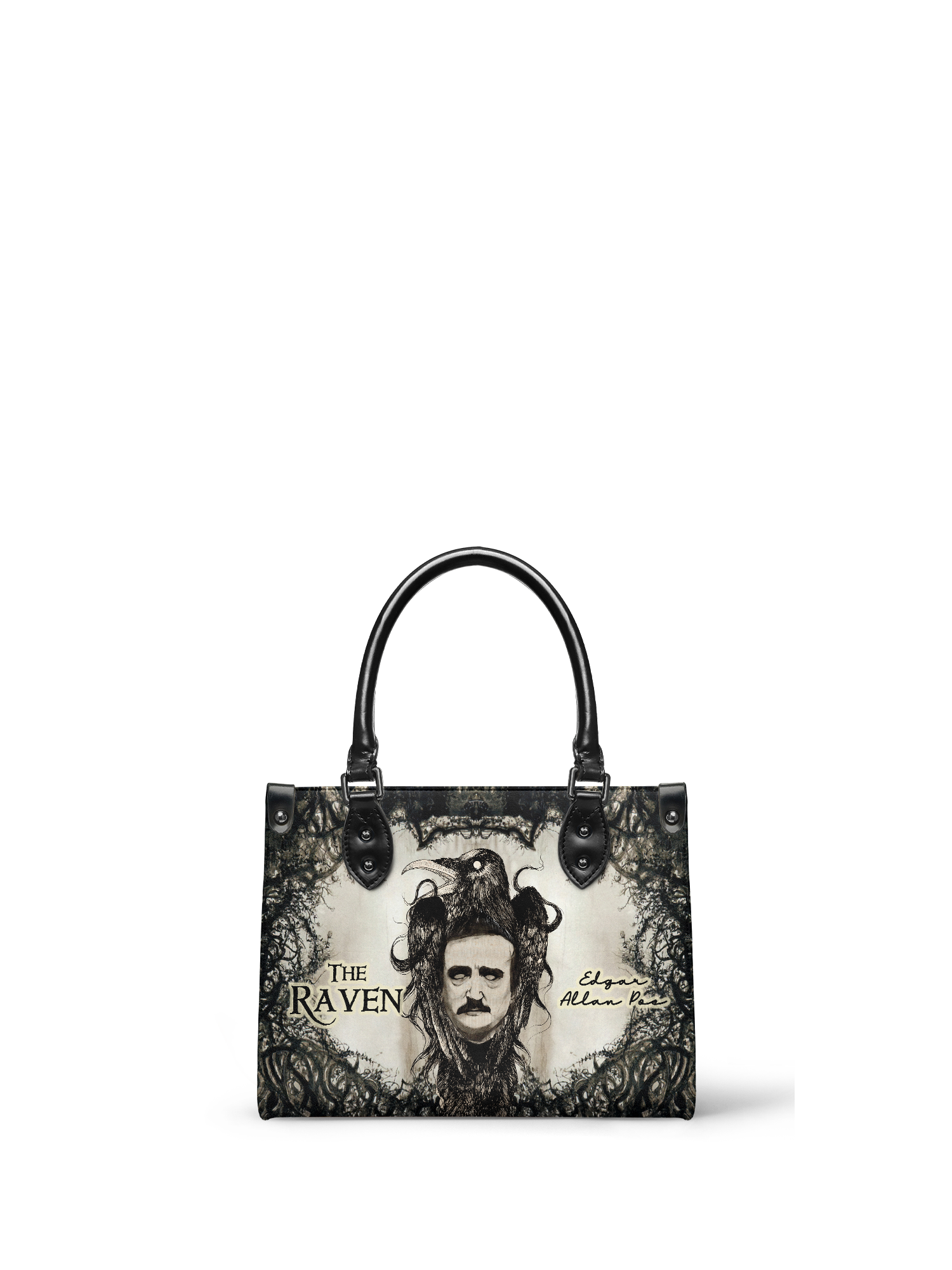 "The Raven" - Black Interior - Small Leather Handbag