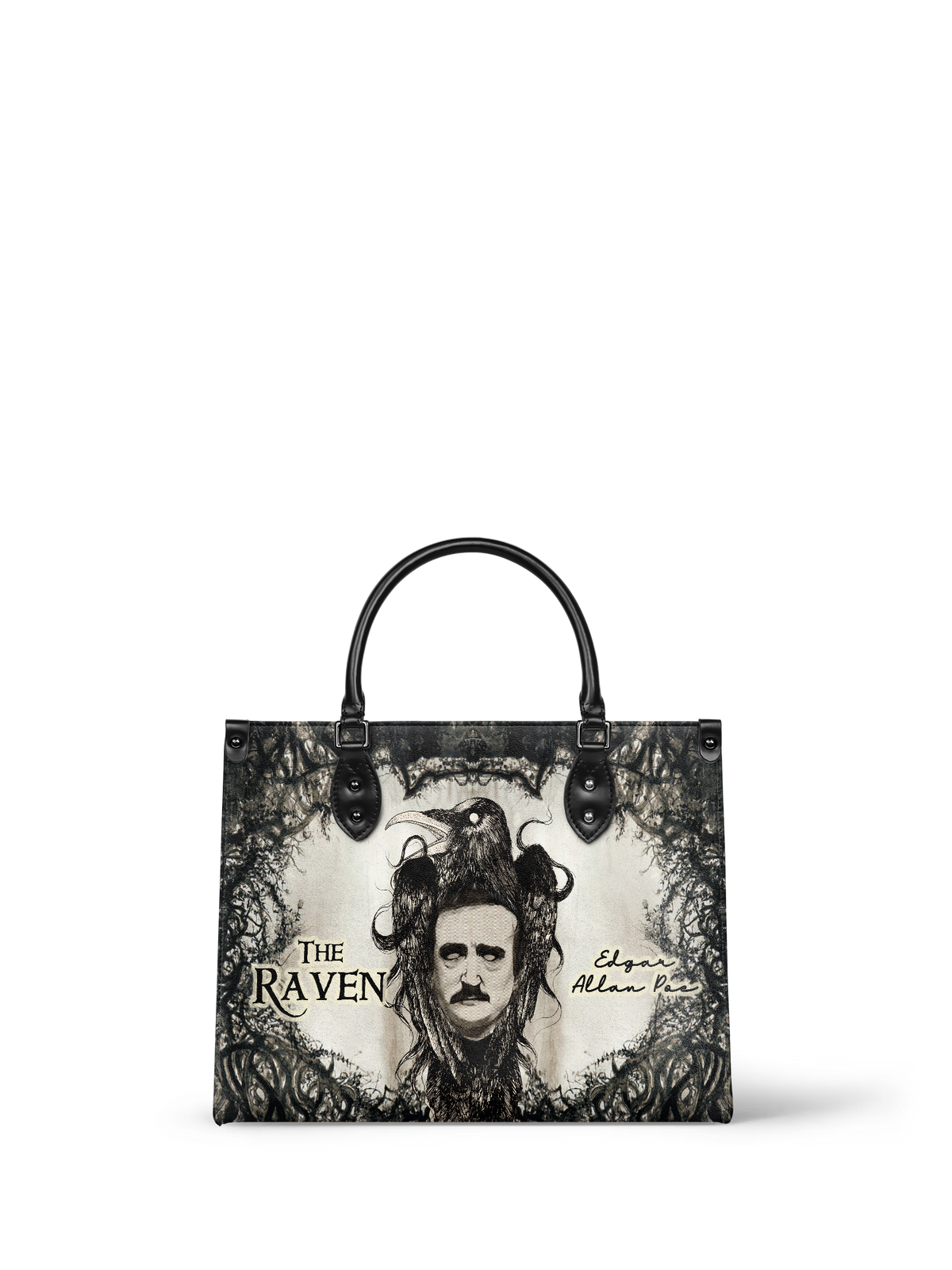 "The Raven" - Black Interior - Leather Handbag