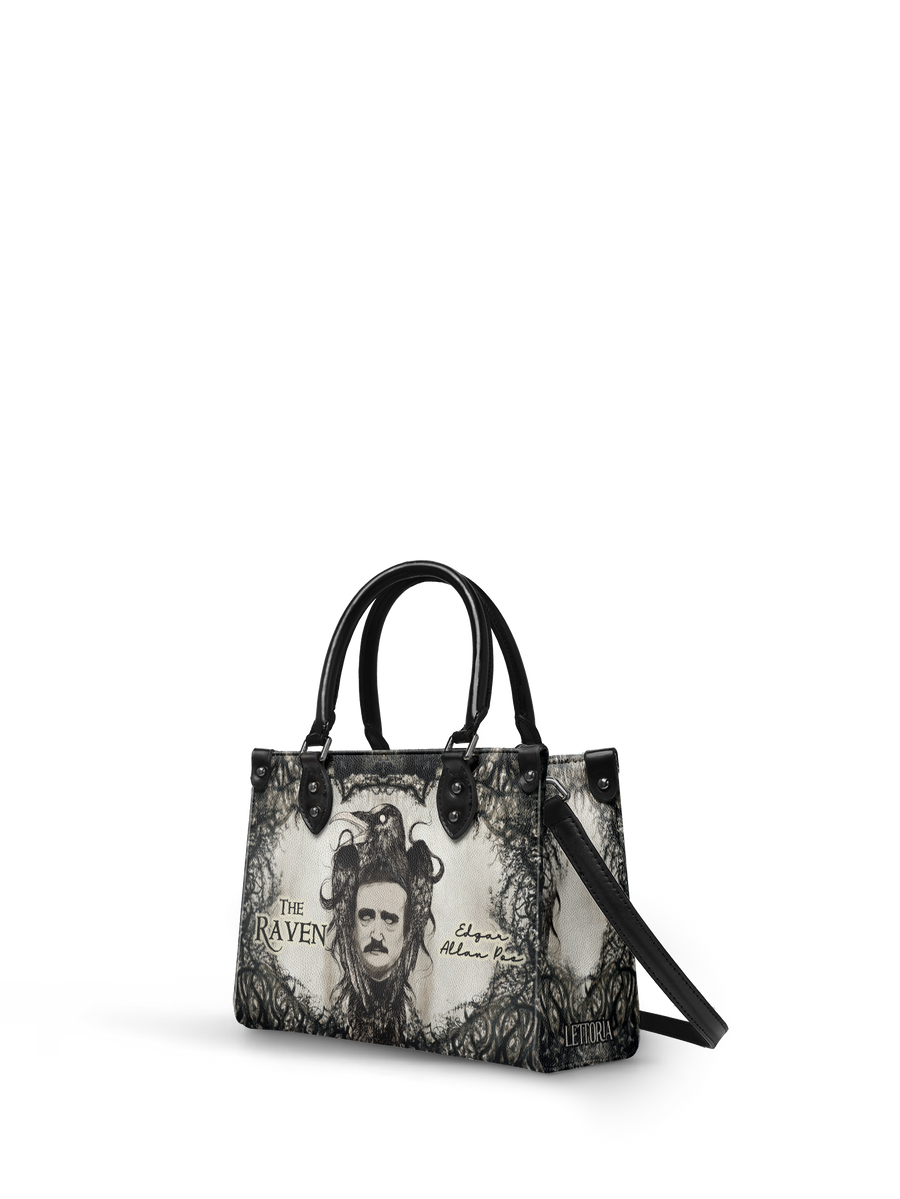 "The Raven" - Black Interior - Small Leather Handbag
