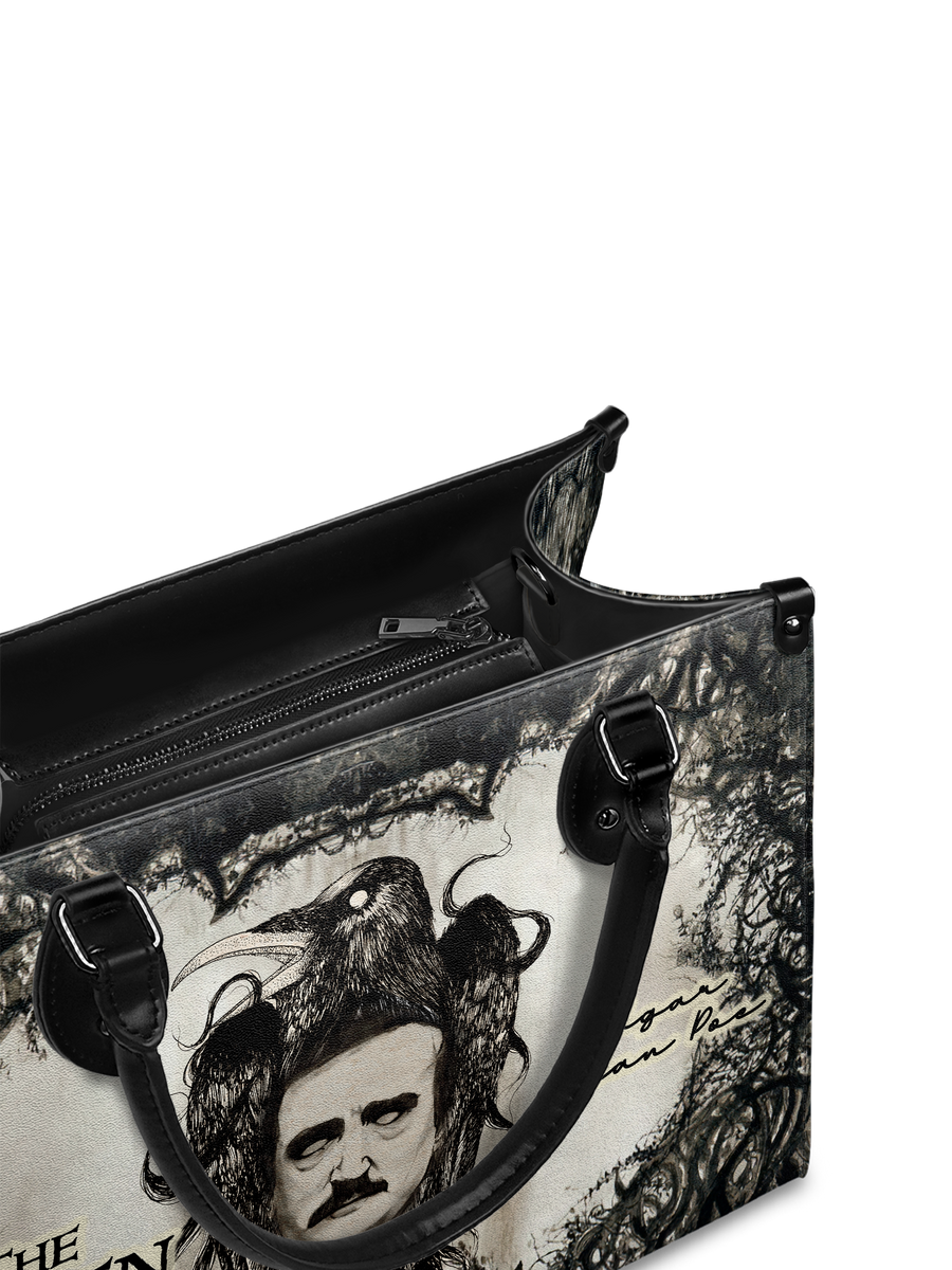 "The Raven" - Black Interior - Leather Handbag