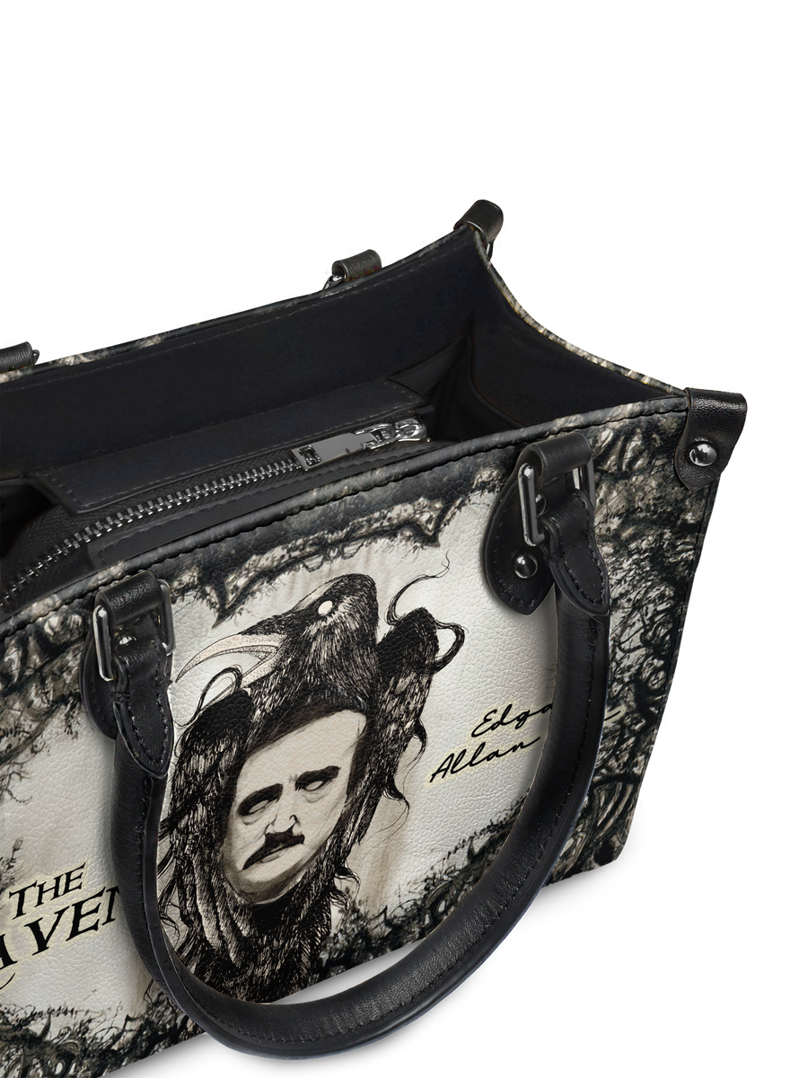 "The Raven" - Black Interior - Small Leather Handbag