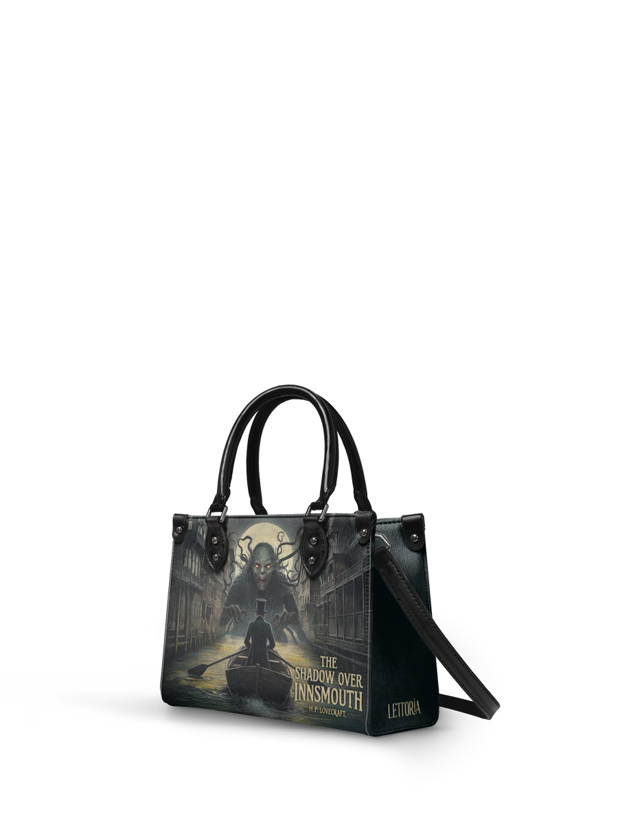"The Shadow Over Innsmouth" - Black Interior - Small Leather Handbag