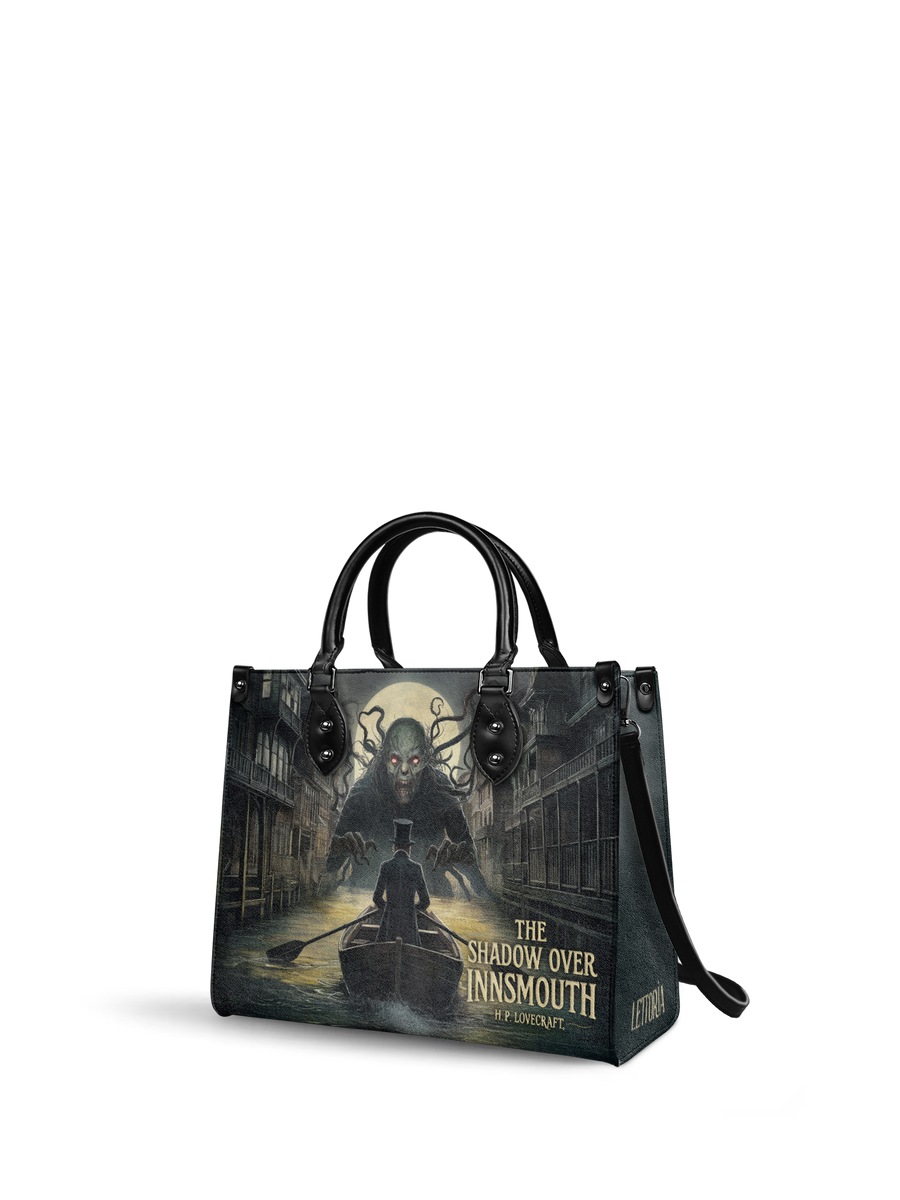 "The Shadow Over Innsmouth" - Black Interior - Leather Handbag