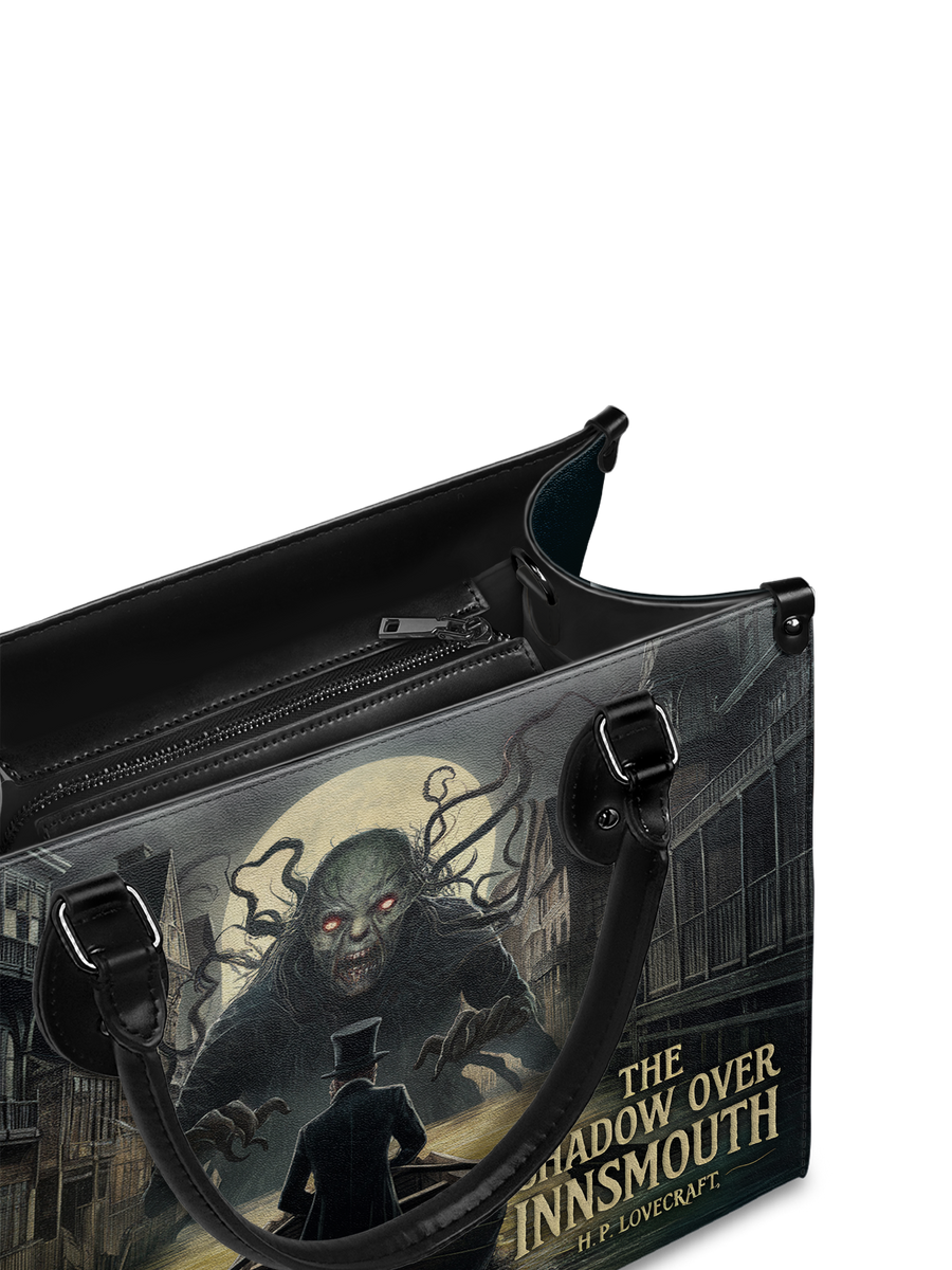 "The Shadow Over Innsmouth" - Black Interior - Leather Handbag