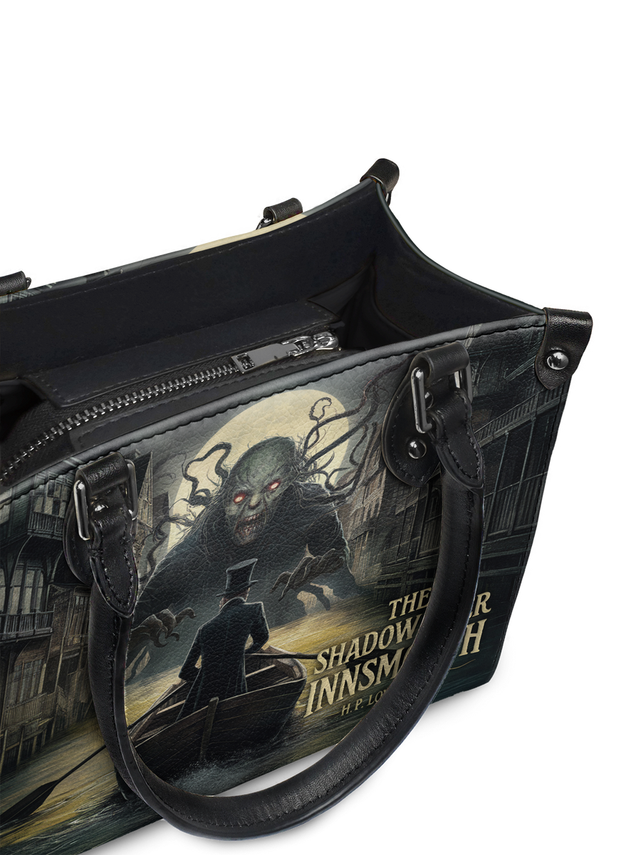 "The Shadow Over Innsmouth" - Black Interior - Small Leather Handbag