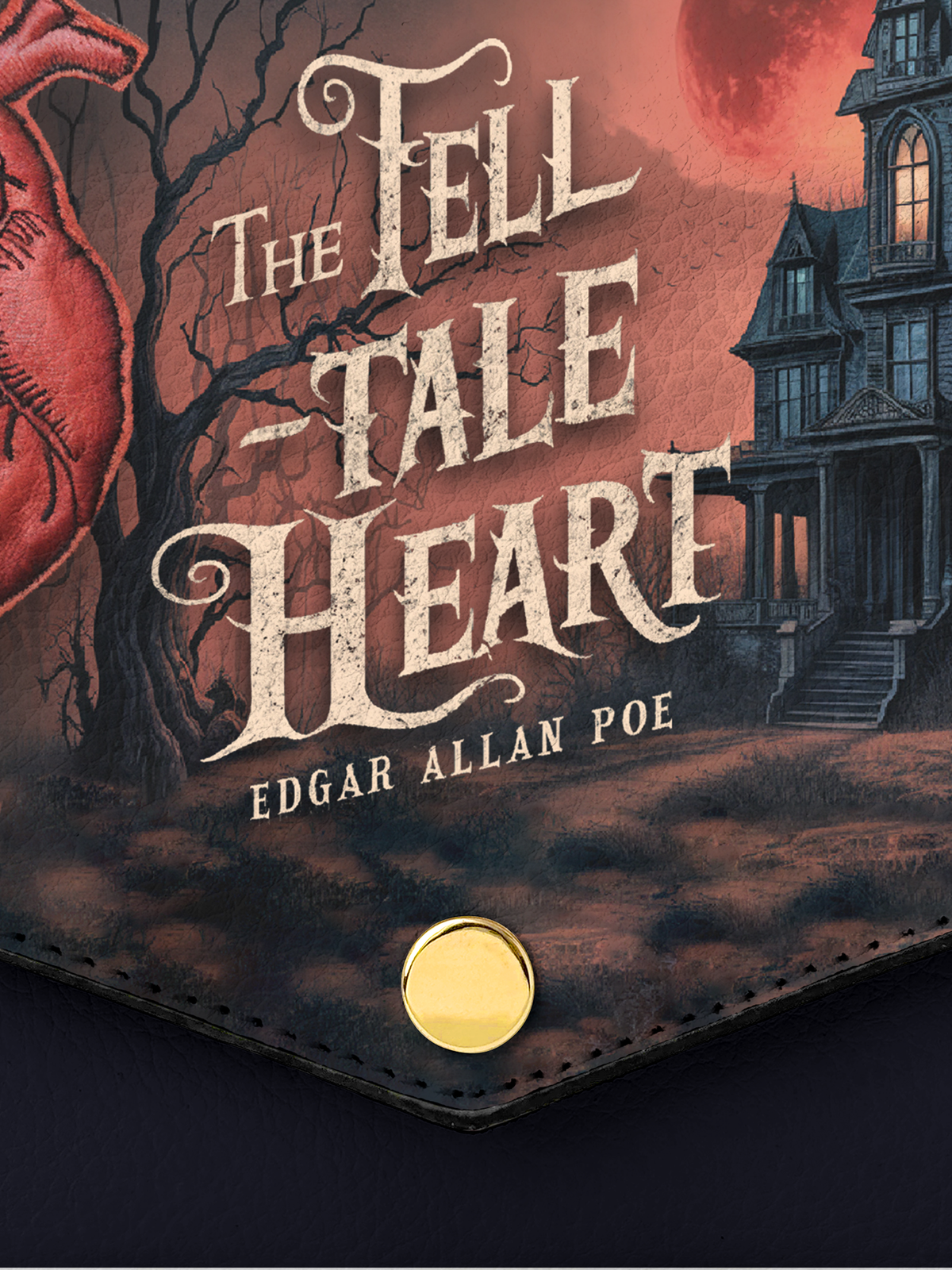 "The Tell-Tale Heart" Envelope Chain Crossbody Bag