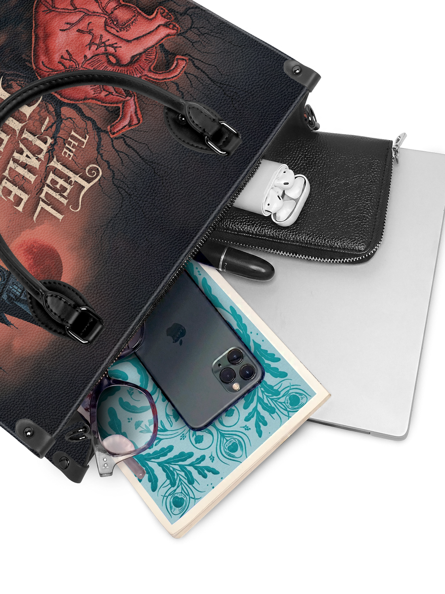 "The Tell-Tale Heart" - Black Interior - Leather Handbag