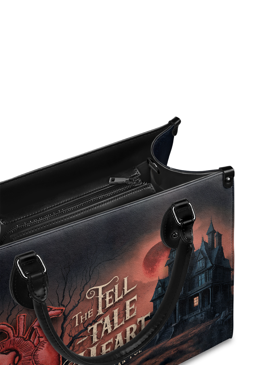 "The Tell-Tale Heart" - Black Interior - Leather Handbag