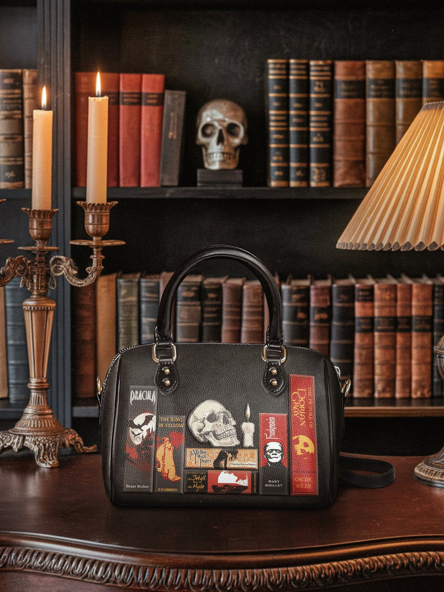 "The Codex of Gothic Tales" Deadlight Black Mini Satchel
