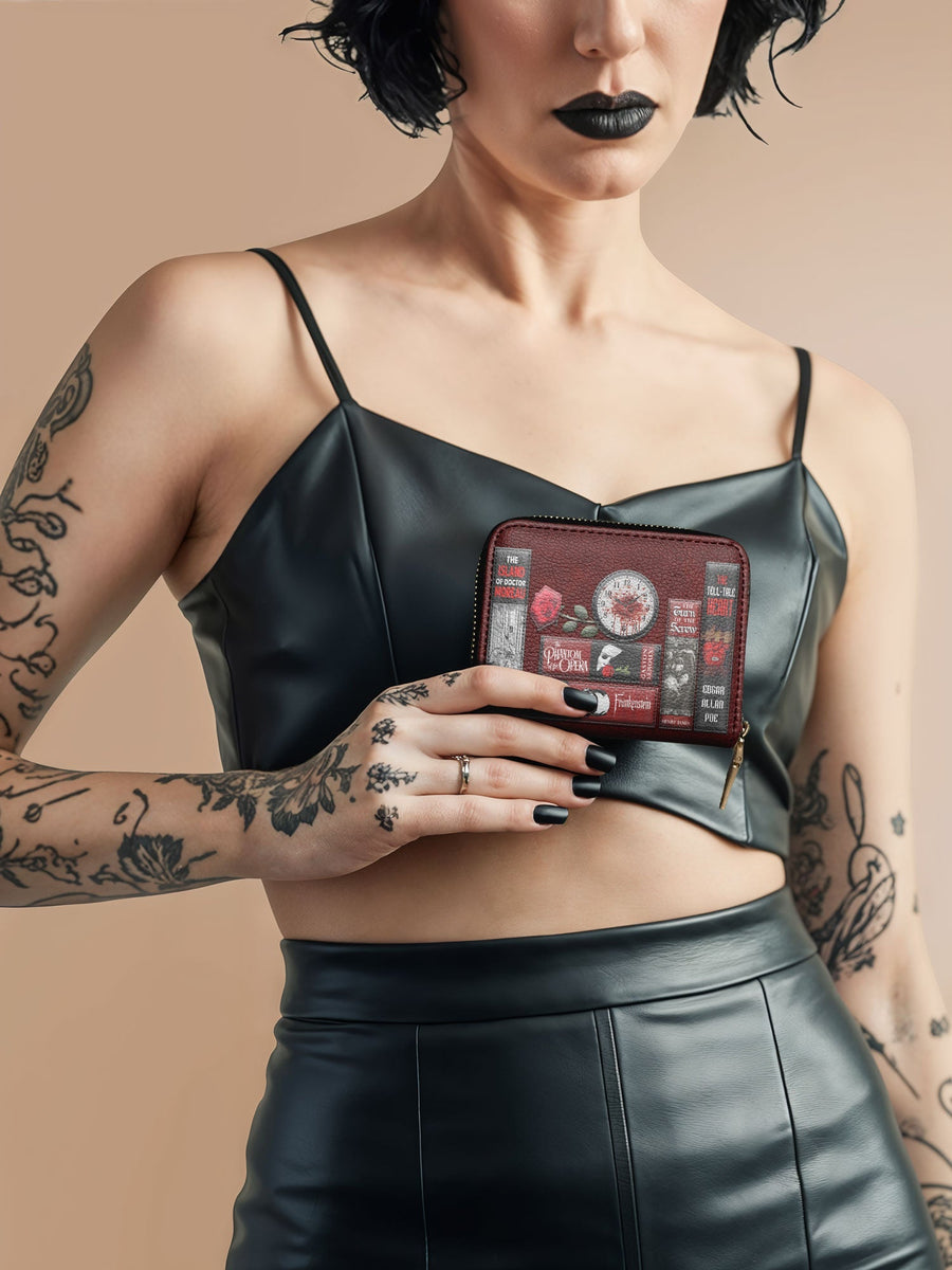 "The Crimson Codex" Mini Wallet