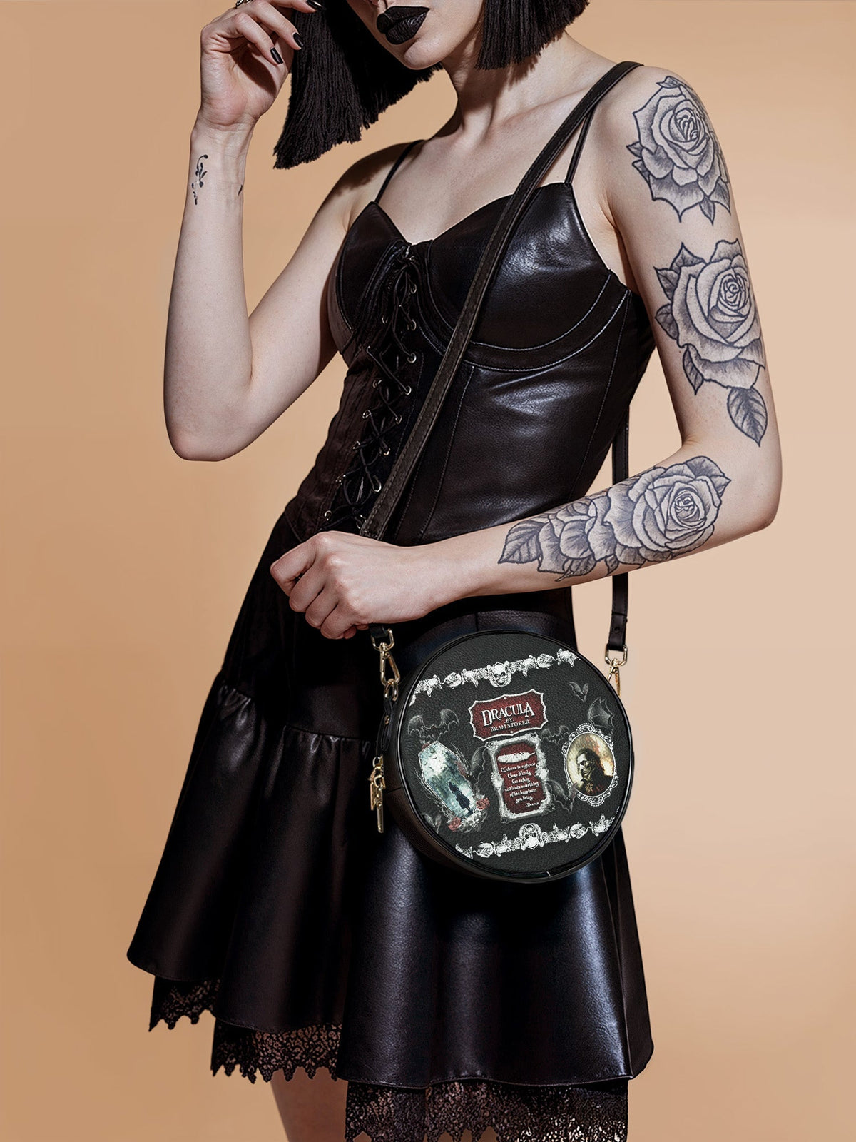 "The Dracula" Circle Crossbody Bag