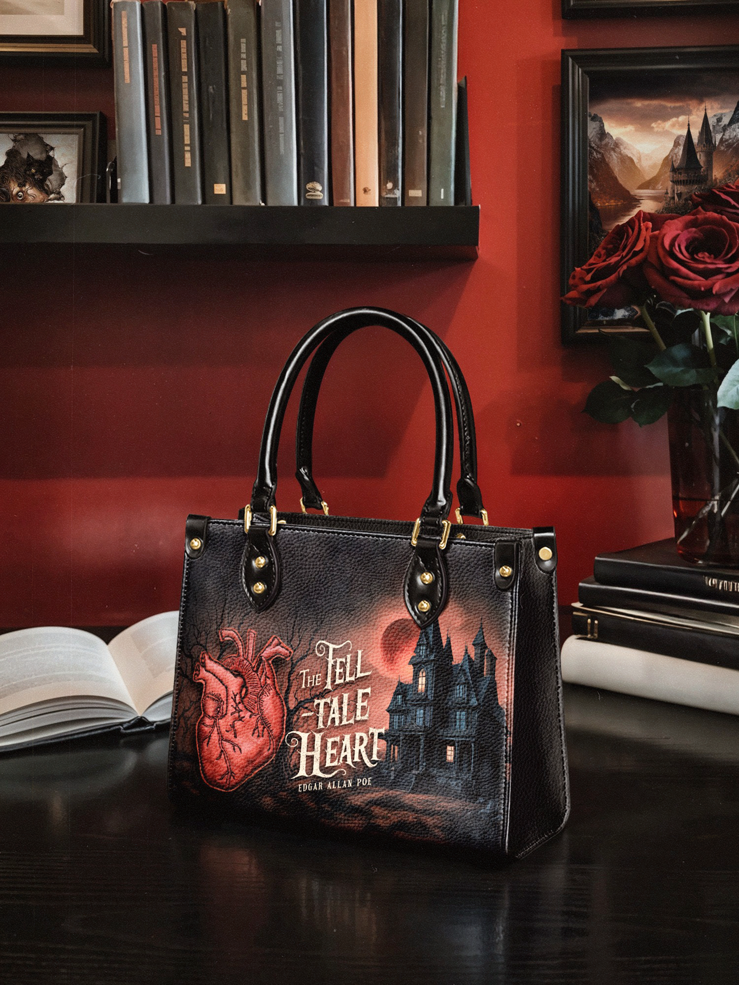 "The Tell-Tale Heart" Small Leather Handbag