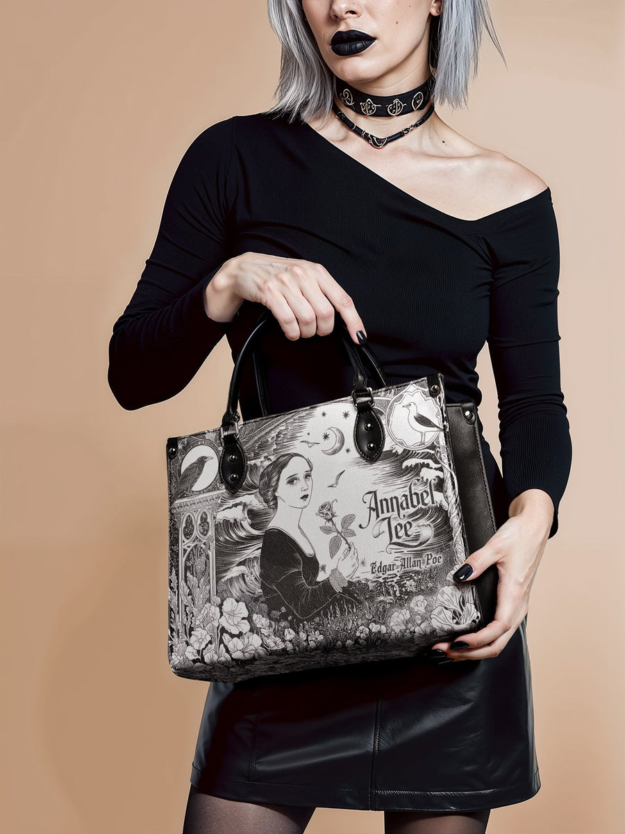 "Annabel Lee" - Black Interior - Leather Handbag