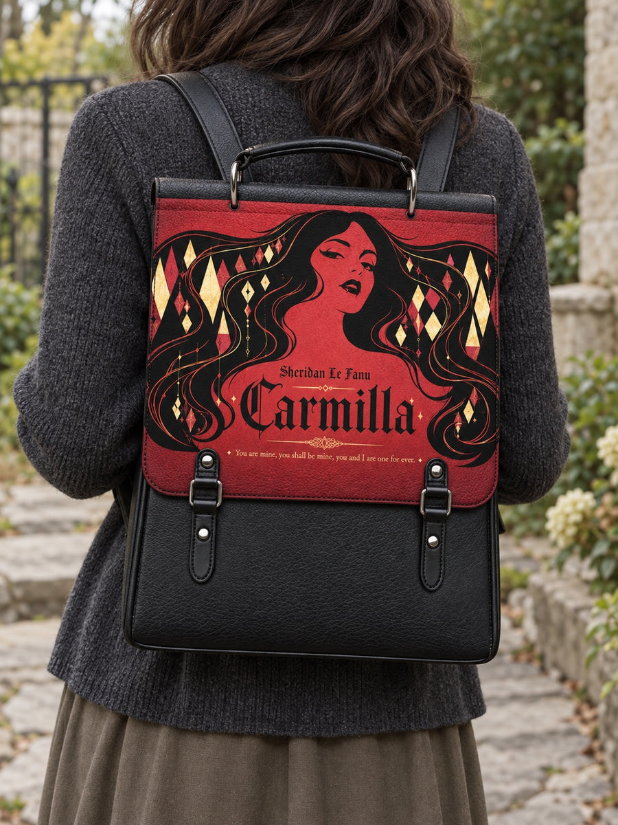 "Carmilla" Crimson Bride Leather Backpack