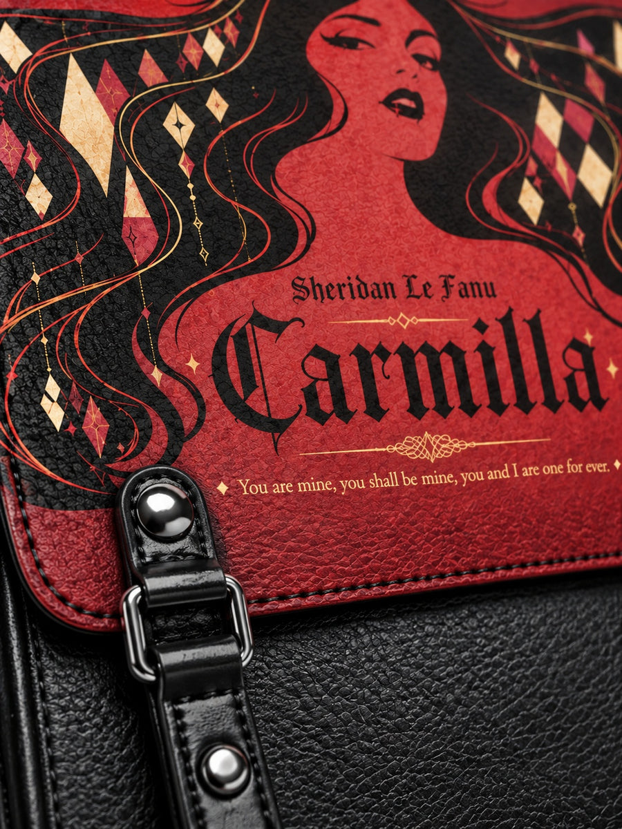 "Carmilla" Crimson Bride Leather Backpack