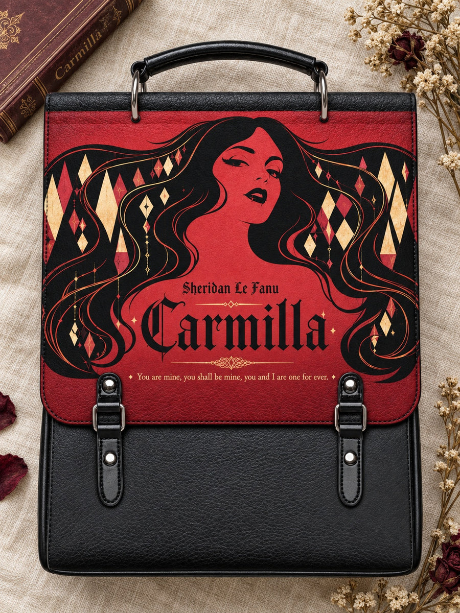 "Carmilla" Crimson Bride Leather Backpack