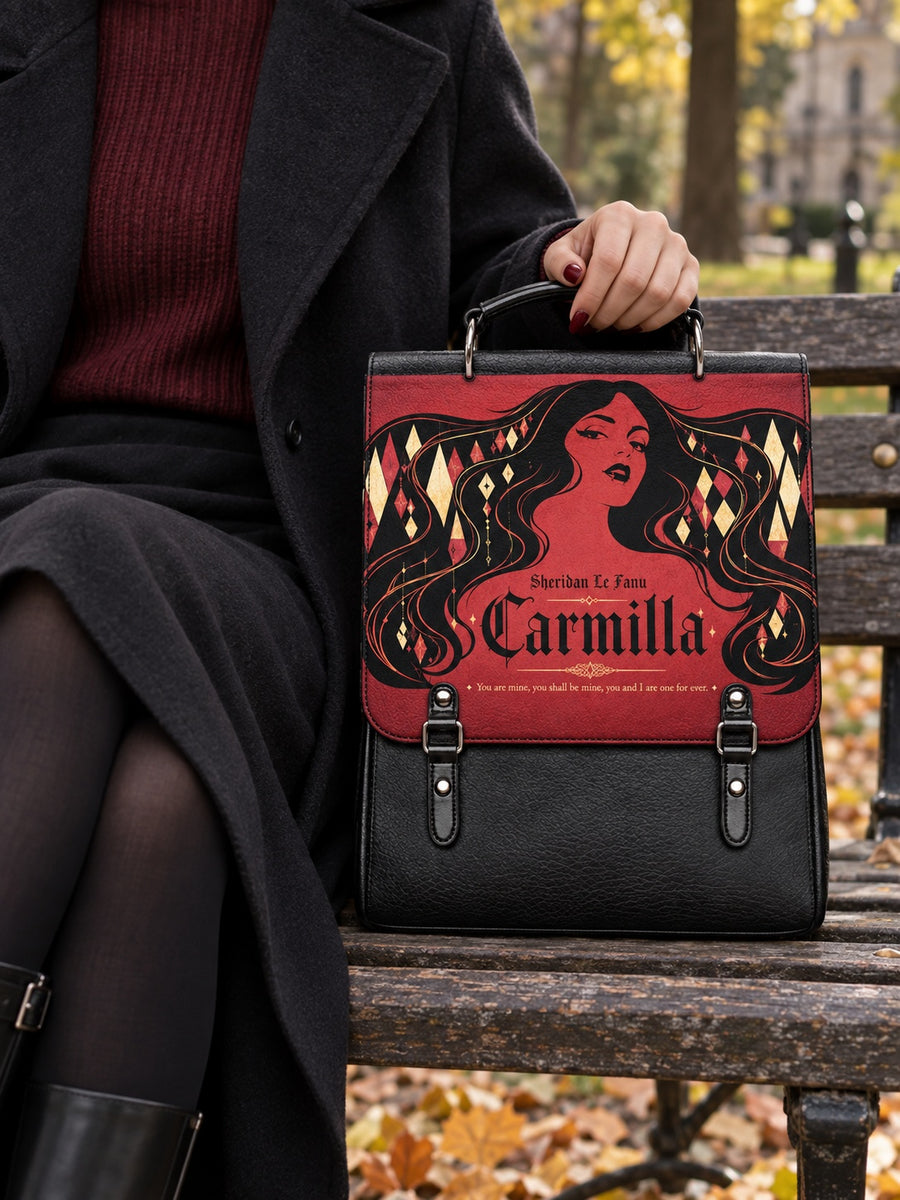 "Carmilla" Crimson Bride Leather Backpack