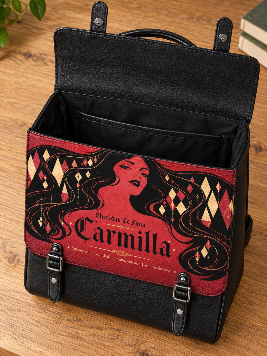 "Carmilla" Crimson Bride Leather Backpack