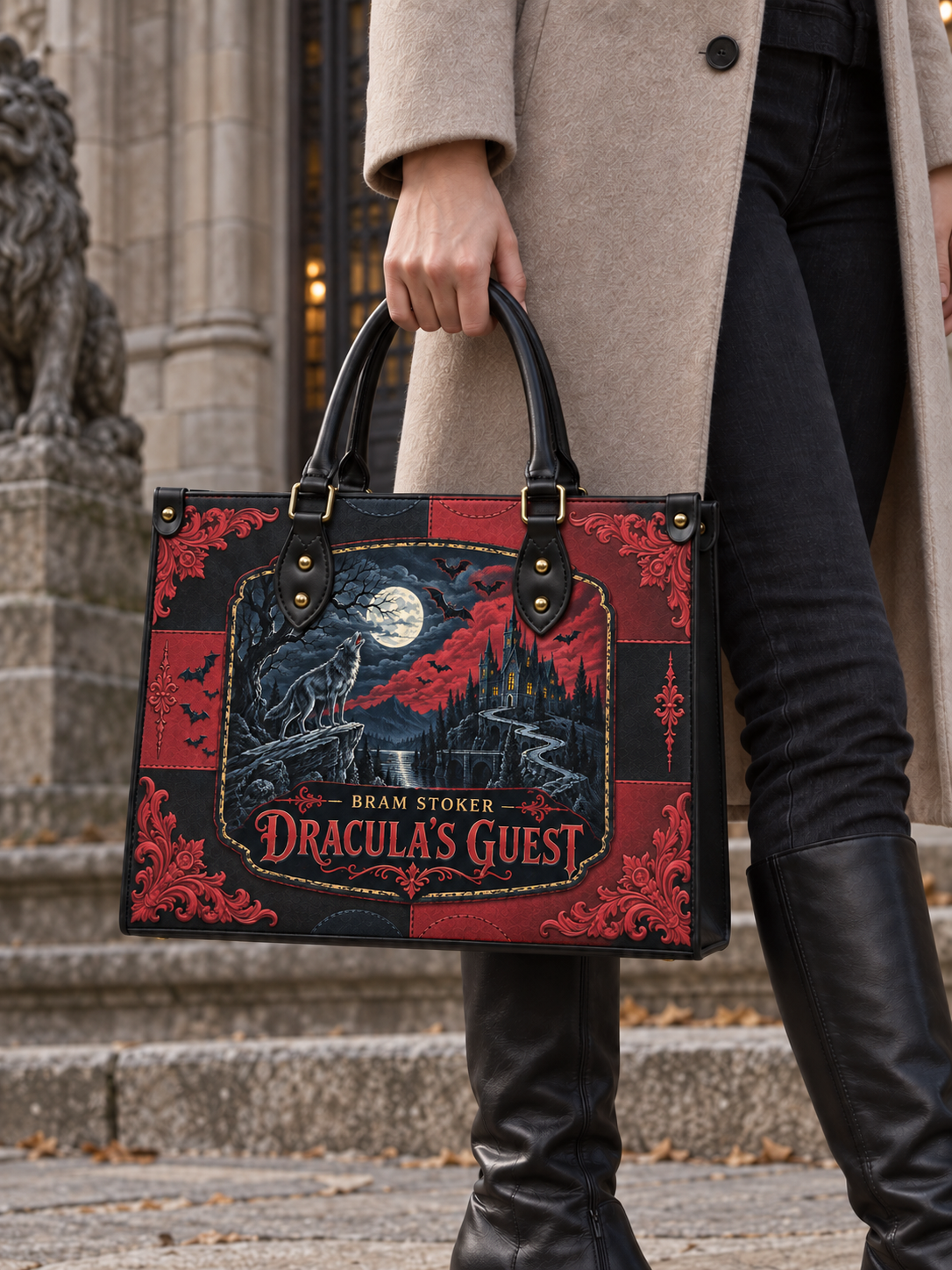 "Dracula's Guest" - Black Interior - Leather Handbag