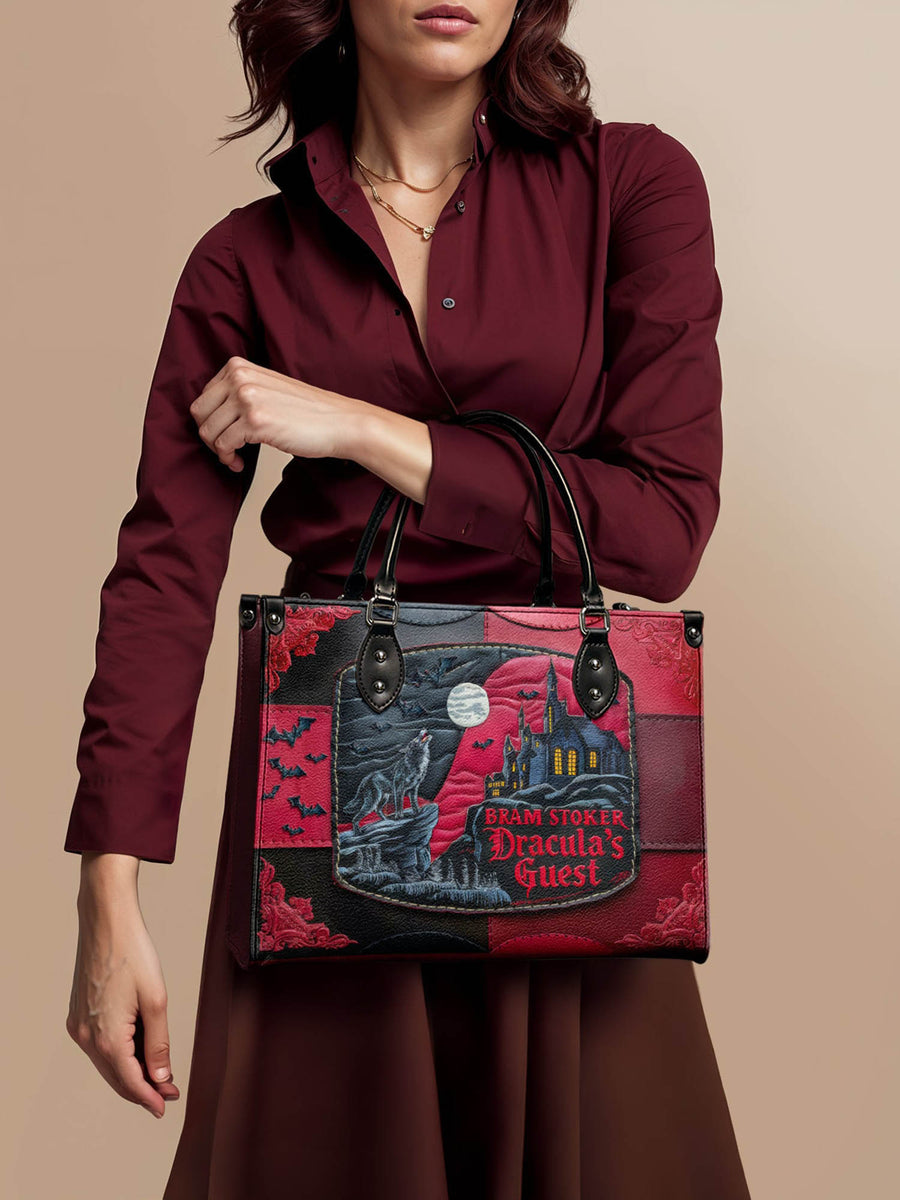 "Dracula's Guest" - Black Interior - Leather Handbag