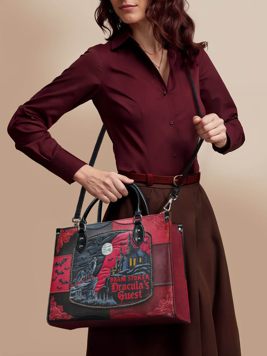 "Dracula's Guest" - Black Interior - Leather Handbag