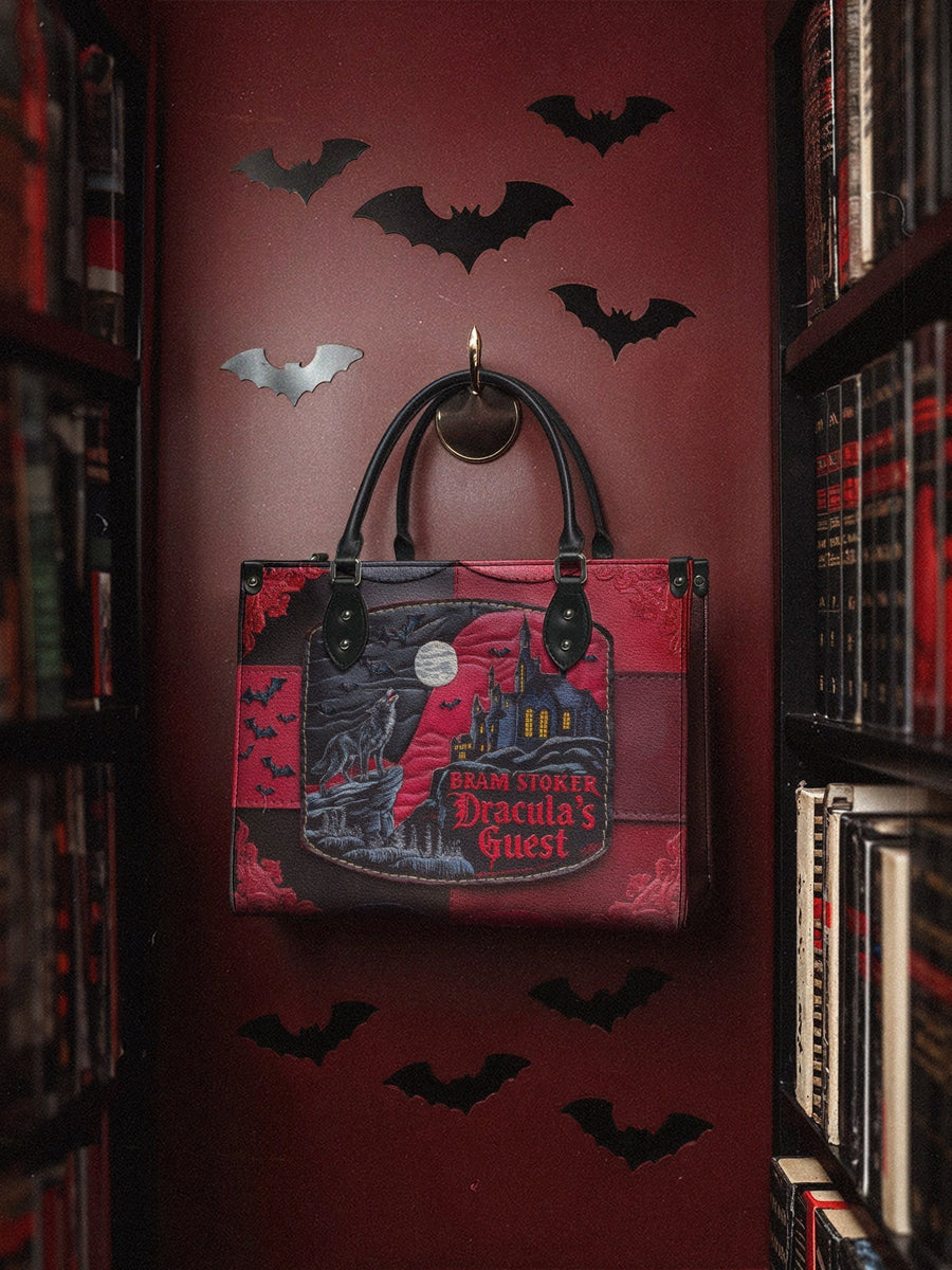 "Dracula's Guest" - Black Interior - Leather Handbag