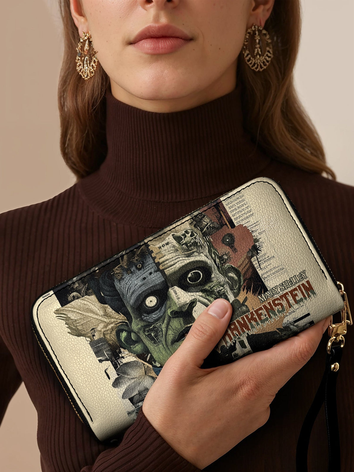 "Frankenstein" Old Parchment Wallet