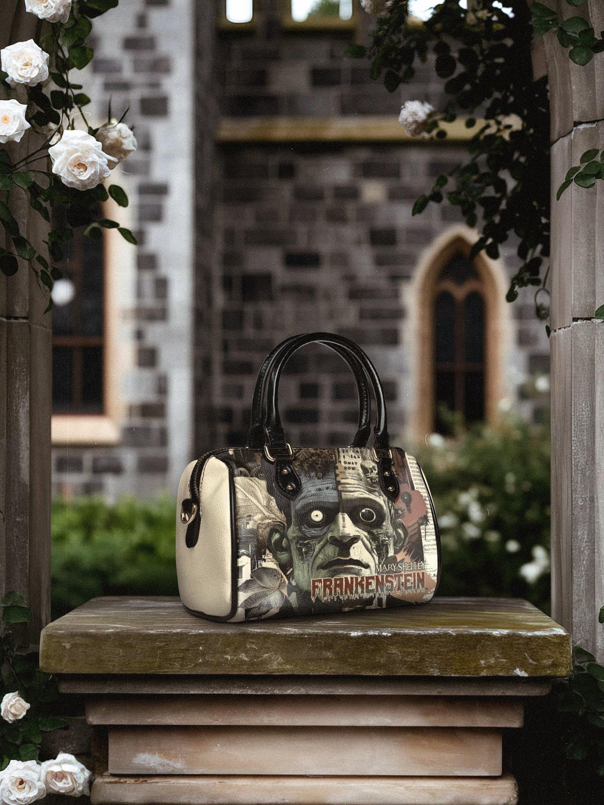 "Frankenstein" Old Parchment Mini Satchel