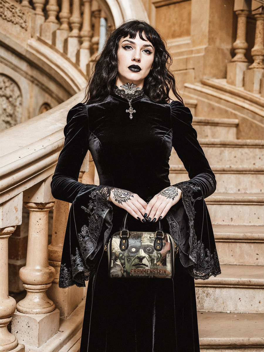 "Frankenstein" Old Parchment Mini Satchel