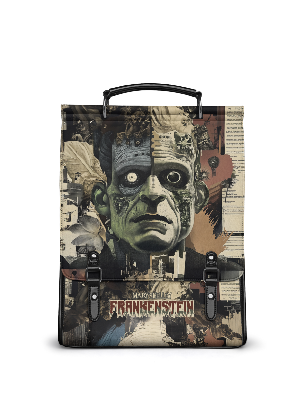 "Frankenstein" Old Parchment Leather Backpack