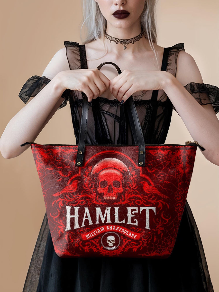 "Hamlet" The Red Room Leather Tote Bag
