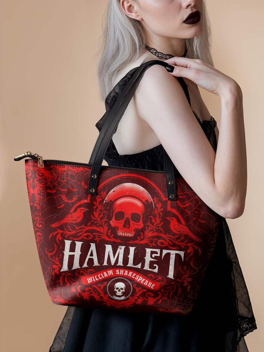 "Hamlet" The Red Room Leather Tote Bag